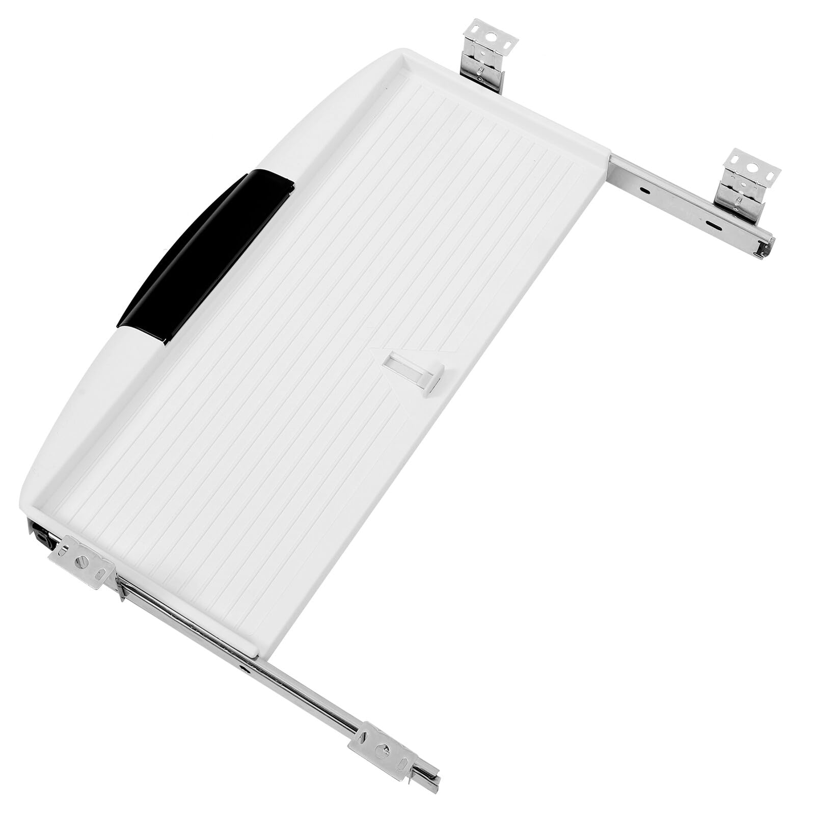 静音スライドレール搭載デスク下キーボードトレイ 収納付きキーボードエクステンダー マウスプレート付..