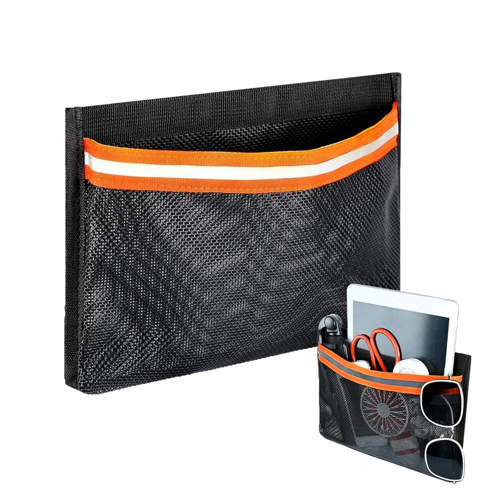 ボートストレージネット - ボート収納オーガナイザー | 反射ストライプ付き通気性ドライサック 耐撕裂..