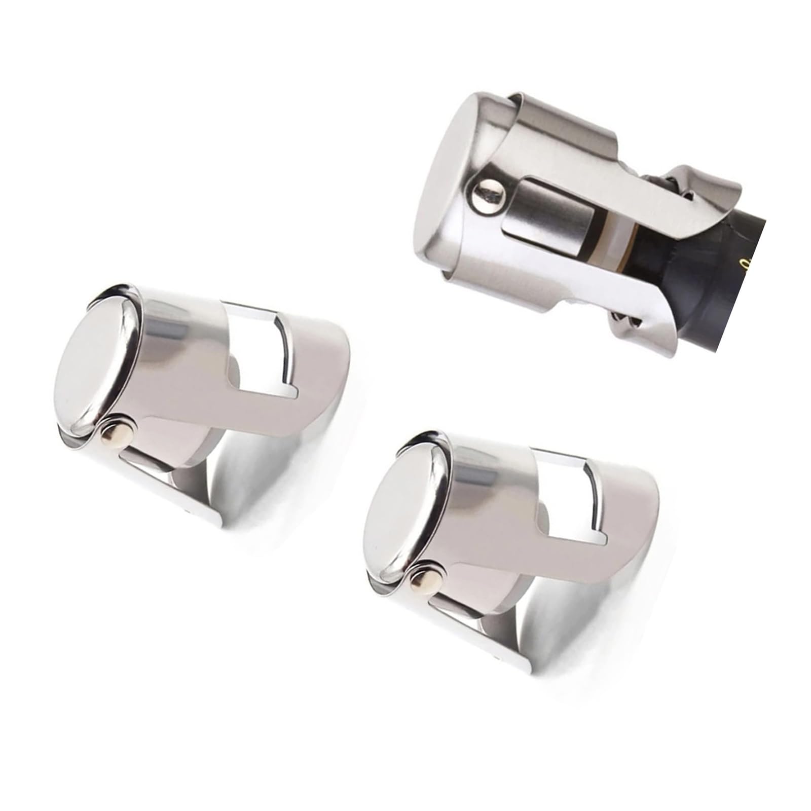 シャンパンストッパー ワインストッパー バキュームポンプ ワイン栓 酸化防止 漏れ防止 ステンレス製 ..