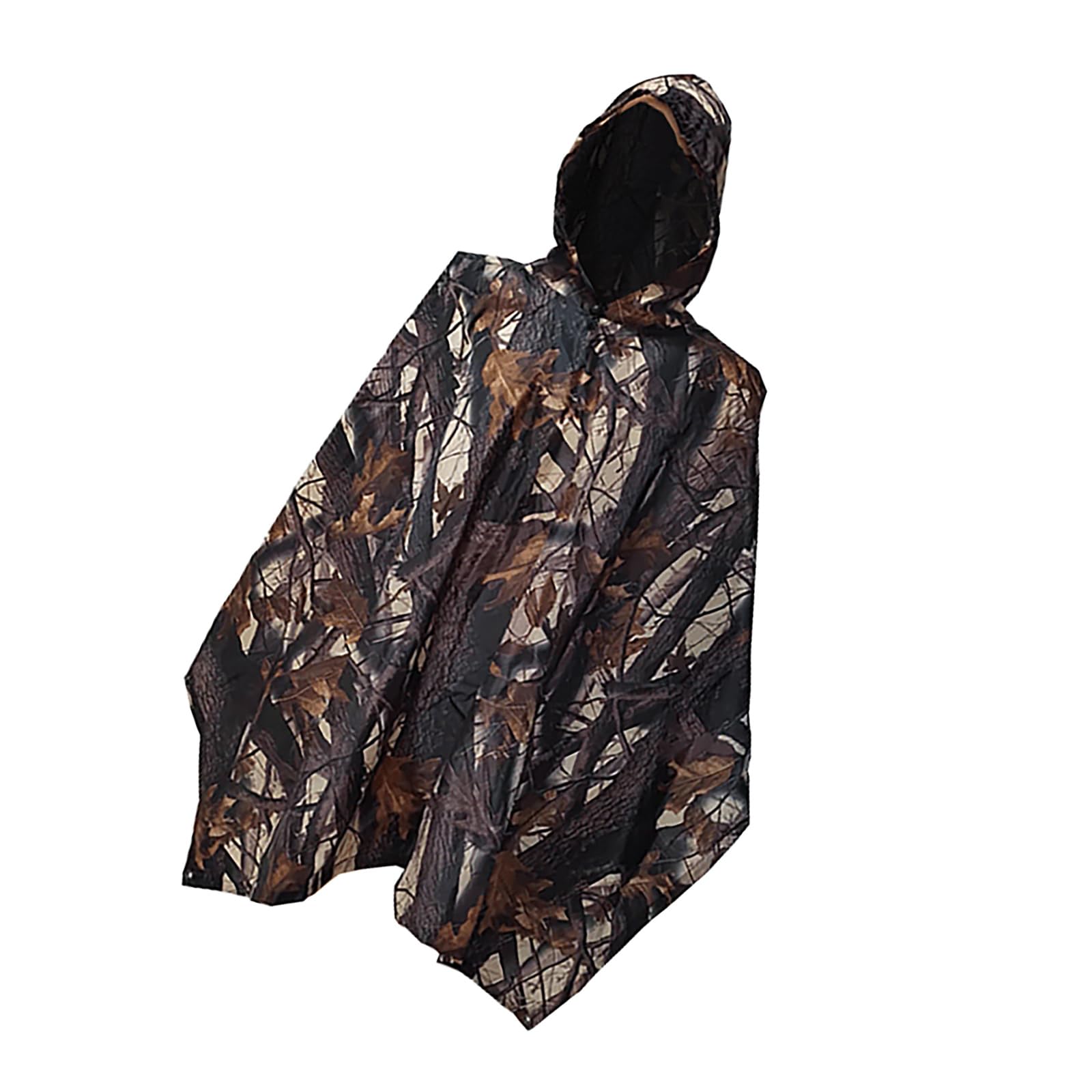 [] カモフラージュポンチョフード付き レインコート 防水シート天蓋ピクニックテーブルクロス レインス..