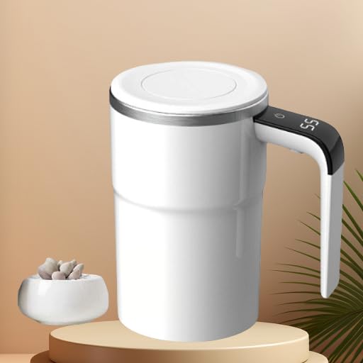 自動攪拌コーヒーマグ 磁気攪拌カップ 充電式 スマート自動攪拌カップ 電動携帯型コーヒーカップ ミル..