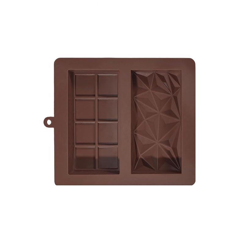 チョコレートバー型 ディープピスタチオチョコレートバー、食品グレードのシリコン長方形チョコレート..