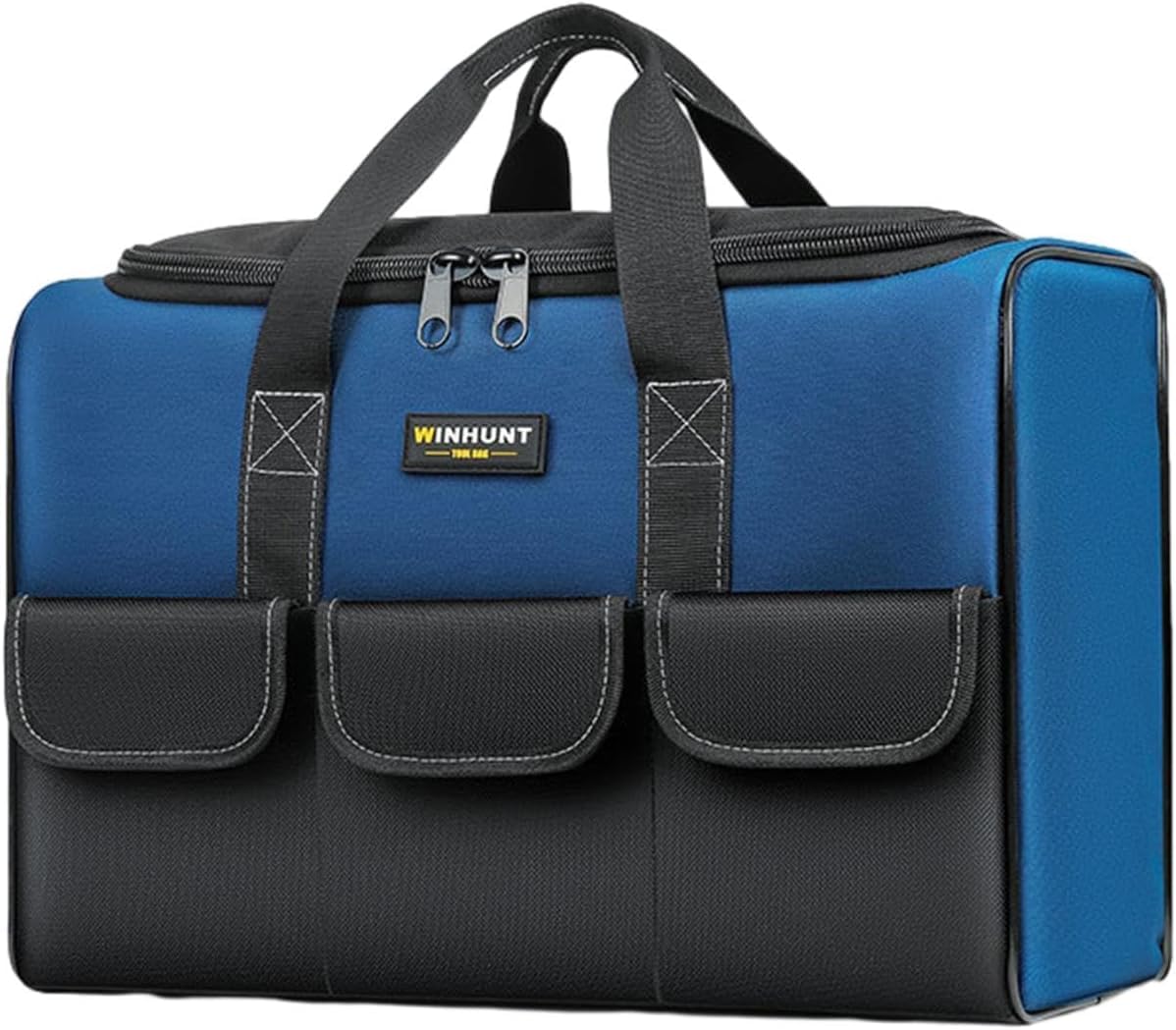 ツールバッグ 工具袋 道具袋 工具差し入れ 大容量 工具 収納バッグ 工具収納・整理整頓・仕分け・運搬用 整備士 電気技師 電工 電気 配管 大工道具 車修理 園芸作業 建造作業 オックスフォード生地 頑丈 耐摩耗 防水工具収納袋 ハンドバッグ (30*17*18,ブルーモデル)