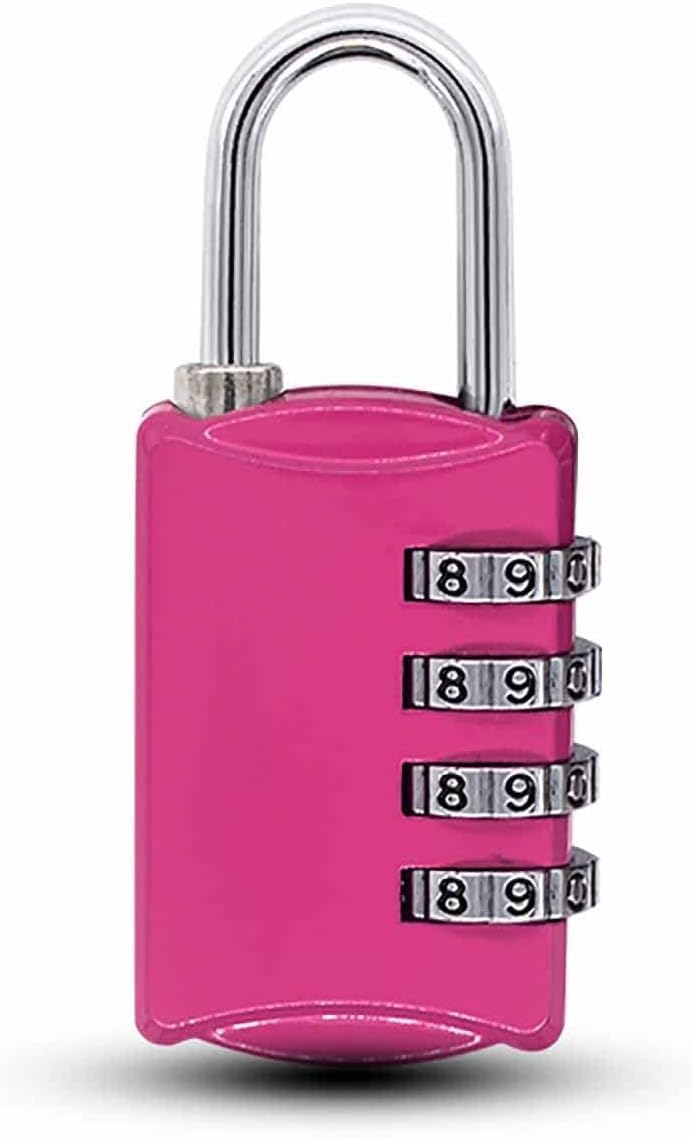 南京錠 バッグ用ロック 海外旅行 荷物スーツケース ジッパー袋 鍵不要 4桁 ダイヤル式ロック 盗難防止 ..