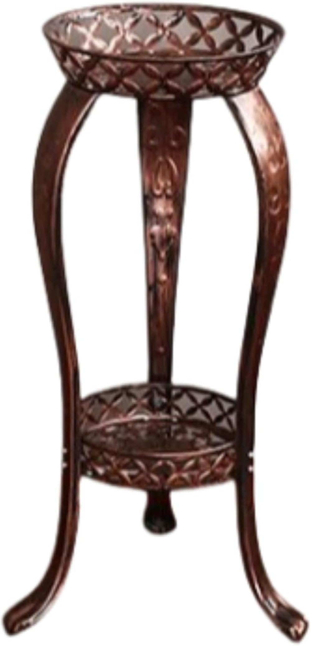 フラワースタ ンド 植物スタンド アイアン ガーデンラック お しゃれ 花台 屋外 おし ゃれ 鉢スタンド プラント スタンド フラワーすた んど 室内 観葉植物を置く台 プランタ ー 台 ガーデン 植木鉢 玄関 (高さ80cm,コーヒー色)