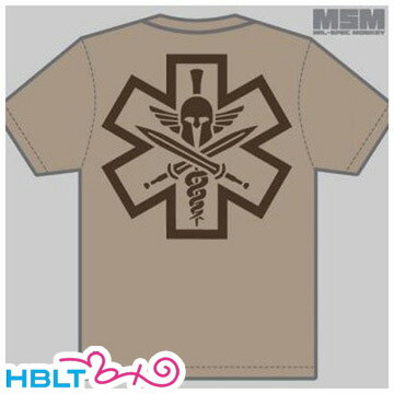 ミリタリー Tシャツ MSM ミルスペックモンキー Tac-Med Spartan /MIL-SPEC MONKEY サバゲー