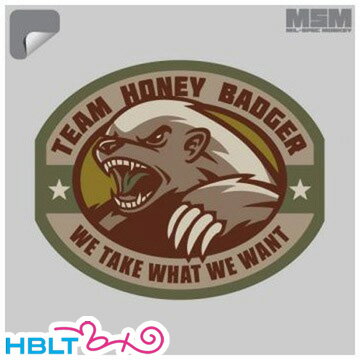 デカール シール MSM ミルスペックモンキー HONEY BADGER /ミリタリー DECAL MIL-SPEC MONKEY