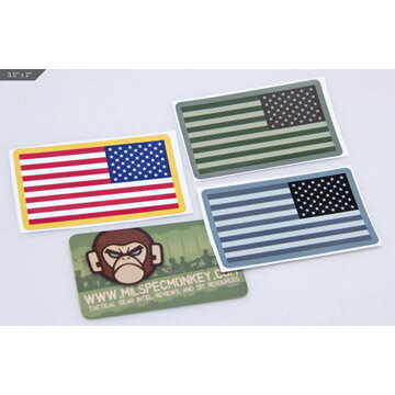 HBLTのミルスペックモンキー US FLAG REV DECAL｜アングル3