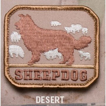 パッチ MSM ミルスペックモンキー Sheepdog(刺繍) メール便 対応商品/ベルクロ パッチ ワッペン ミリタリー シープドッグ 番犬 サバゲ 装備 MIL-SPEC MONKEY サバゲー