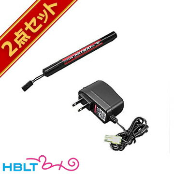 東京マルイ ニッケル水素 8.4V AK バッテリー 1300mAh ＋ NEW 充電器 セット /No166 No197 ニッスイ ウ..