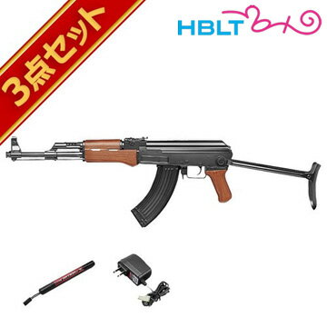 フルセット 東京マルイ AK47S フォールディングストック 電動ガン バッテリー 充電器セット /電動 エアガン サバゲー 銃