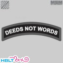 パッチ MSM ミルスペックモンキー DEEDS NOT WORDS /ミリタリー MIL-SPEC MONKEY ベルクロ パッチ ワッペン サバゲ 装備 サバゲー
