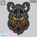 ミルスペックモンキー パッチ VIKING HEAD 1 PVC /MIL-SPEC MONKEY MSM ワッペン ベルクロ バイキング ヴァイキング 顔 MORALE PATCH サバゲー 装備