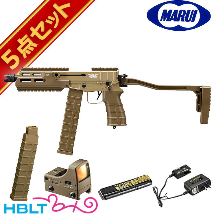 東京マルイ スコーピオン MOD.D 電動コンパクトマシンガン サバゲー フルセット /MODD MOD.M FDE TAN デザート ダットサイト マイクロプロサイト Scorpion チェコ スロバキア