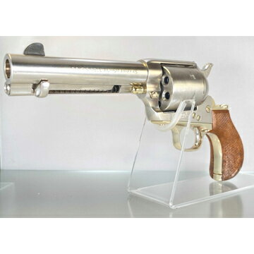タナカワークス Colt SAA 2nd バードヘッドグリップ ノンフルートシリンダーDetachable ベロアーニッケルフィニッシュDX 4_3/4インチ(ガスガン リボルバー 本体) /タナカ tanaka ピースメーカー S.A.A Birds Head Peace Maker シングル アクション アーミー