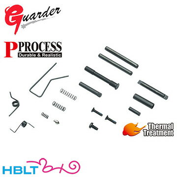 商品説明 Steel Internal Spring & Pin Set for MARUI M&P9/M&P9LThe Internal Spring & Pin set for MARUI M&P9/M&P9L GBB Frame onlyinstall Guarder part please refer above assembly drawingWeight : 20 g Material : SteelColor : Black 【関連商品】 ・ノズルハウジング 東京マルイ ガスブロ S&W M&P9（オリジナル 42g） ・ノズルハウジング 東京マルイ ガスブロ S&W M&P9（軽量 18g） ・ローディングノズル 東京マルイ ガスブロ S&W M&P 9L 専用｜M&P9−48 ・強化バルブ セット 東京マルイ ガスブロ S&W M&P9 9L ・強化ローディングノズル & バルブ セット 東京マルイ ガスブロ S&W M&P9 ・強化ローディングノズル 東京マルイ ガスブロ S&W M&P9（ポリカ） ・ハンマースプリング 東京マルイ ガスブロ S&W M&P9 9L ・強化ホップアップチャンバー 単体 東京マルイ ガスブロ S&W M&P9 ・リアシャーシ 東京マルイ ガスブロ S&W M&P9 9L（スチール） ・ハンマーベアリング 東京マルイ ガスブロ S&W M&P9 9L（ステンレス） JAN 4711225764238メーカー型番 M&P9-50 ※こちらの商品は、ポスト投函対応のメール便にてお送りすることがあります。 メーカー希望小売価格はメーカーカタログに基づいて掲載していますご注意事項 ●安全性の注意点 ※組み込みには、分解・組み立ての知識と、擦り合わせや一部加工など調整が必要な場合があります。※組み込みや改造などにより、銃刀法規制に抵触する恐れがございます。組み込みはお調べの上自己責任にて行ってくださいますようお願いします。