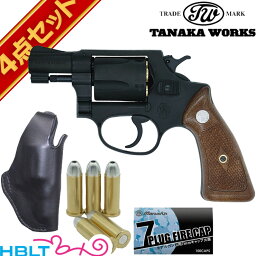 タナカワークス S&W Pre－M36 スクエアバット ジョーカーモデル チーフスペシャル Ver.2 HW ブラック 2 インチ 発火式 モデルガン フルセット /SW Jフレーム M36 Chiefs Special square Butt Joker