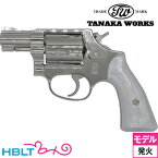 タナカワークス S&W M36 チーフ スペシャル スクエア バット トラヴィス Ver.2 ニッケルフィニッシュ 2インチ（発火式 モデルガン 完成 リボルバー） /タナカ tanaka Chiefs Special .38 spl Travis タクシー Taxi