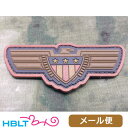 パッチ MSM ミルスペックモンキー Secret 6 Eagle/American flag shield（PVC） メール便 対応商品/ベルクロ パッチ ワッペン ミリタリー イーグル サバゲ 装備 MIL-SPEC MONKEY サバゲー