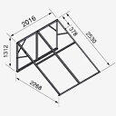 NORITZ(ノーリツ) 太陽熱温水器用部材 架台421A SJ-421用 架台 棟越え 南向き傾斜面用 陸屋根用