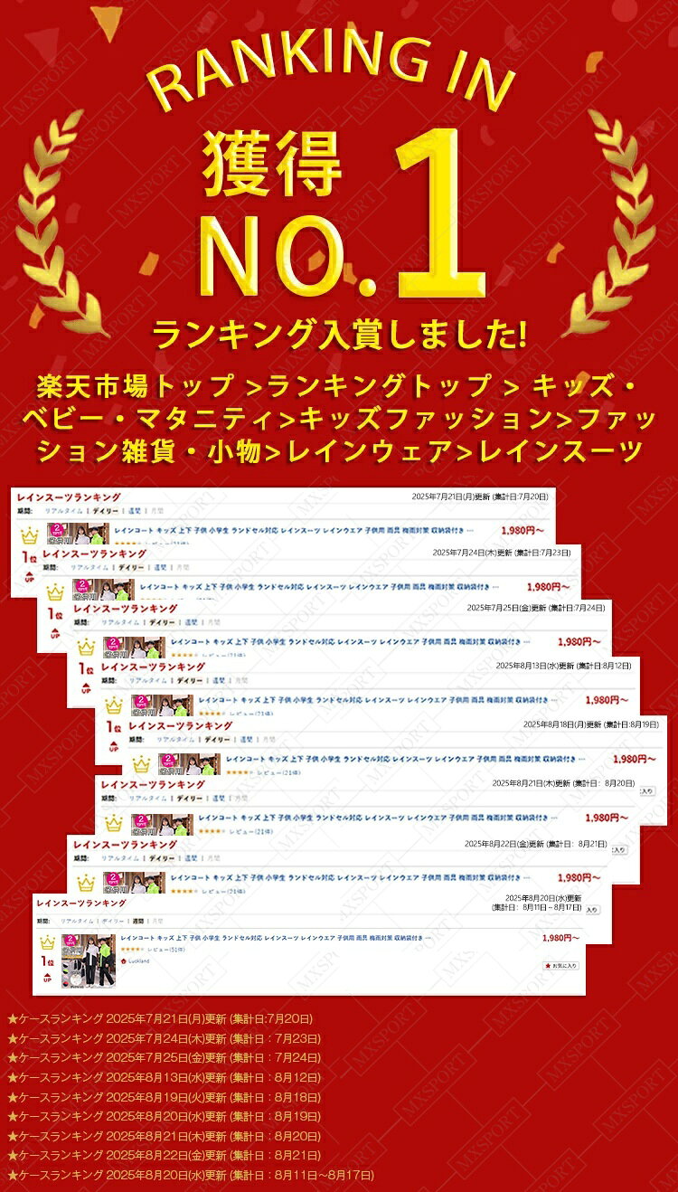レインコート キッズ 上下 子供 小学生 ランドセル対応 レインスーツ レインウエア...