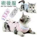 ペットウェア キャットウェア 梅柄 犬柄 トライアングル柄 ペット 介護用品 術後ウェア ネコ 術後服 綿 男の子 女の子 S/M/L 離乳 去勢 手術 怪我 傷 舐め防止 保護 皮膚病 引っ騒ぎ防止 傷守る 着やすい 猫用品 猫グッズ