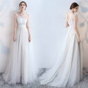 ウエディングドレス 背中たし ファスナー式 花嫁ドレス 二次会ドレス キャミソール 大きいサイズ 結婚式 前撮り 二次会ドレス 結婚式 ラインドレス ノースリーブ 軽量 ウェディングドレス パーティードレス ロングドレス