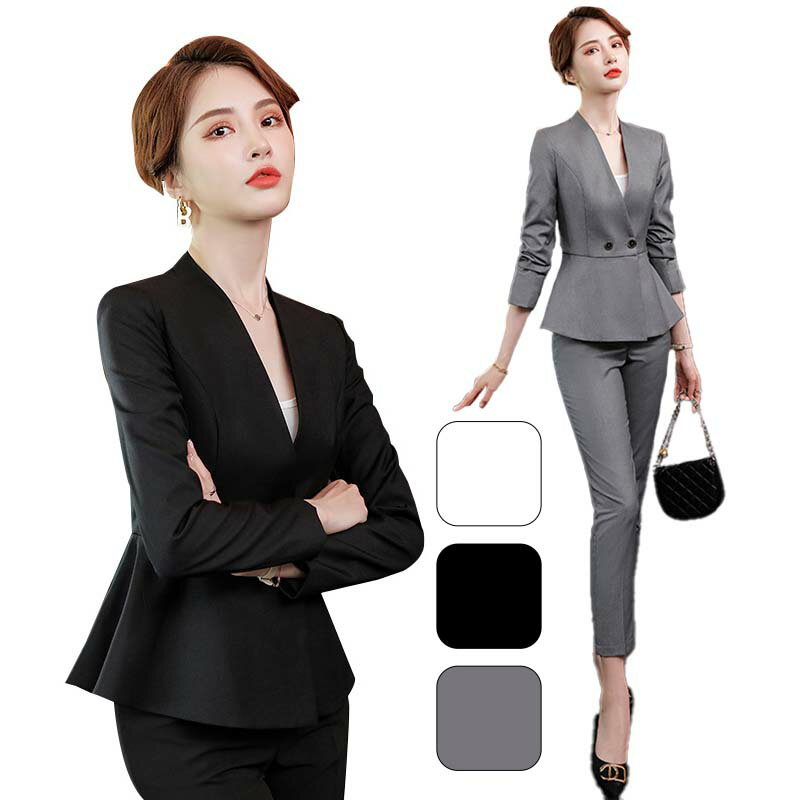 スーツセット セットアップ スーツ レディース ショートコート 20代 30代 40代 成人式 スーツ ジャケット スキニーパンツ 長ズボン パンツスーツ 入学式 卒業式 結婚式 着痩せ 体型カバー OL 仕事 通勤 オフィス ビジネススーツ
