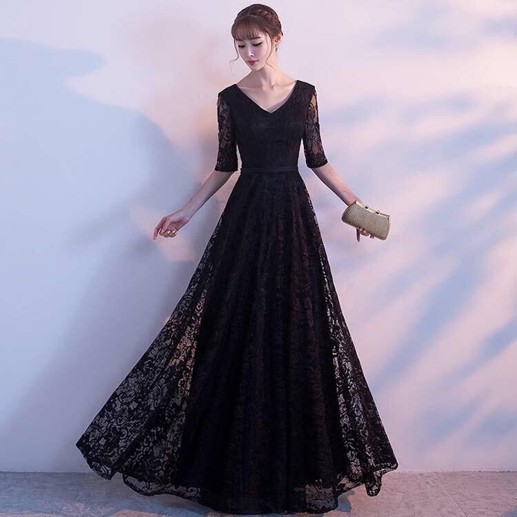 樂天商城 - ドレス お呼ばれ フォーマル パーティードレス ワンピース 結婚式 大きいサイズ パーティドレス 成人式 体型カバー 服装 袖あり 秋 フォーマルドレス ミセス 上品 服 同窓会 aライン 二次会 夏 春 レース レディース 大人