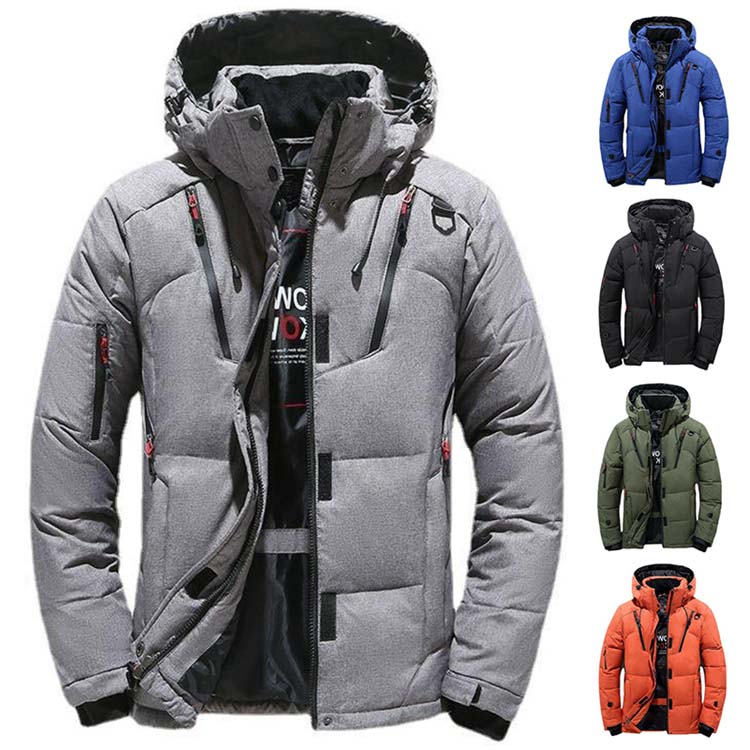 樂天商城 - 送料無料 ダウンジャケット メンズ ダウンコート 中綿 長袖 アウター フード付き コート 厚手 防寒対策 冬物 秋物 アウター 保温 防風 大きいサイズ ジャケット カジュアル 普段着 ショートコート