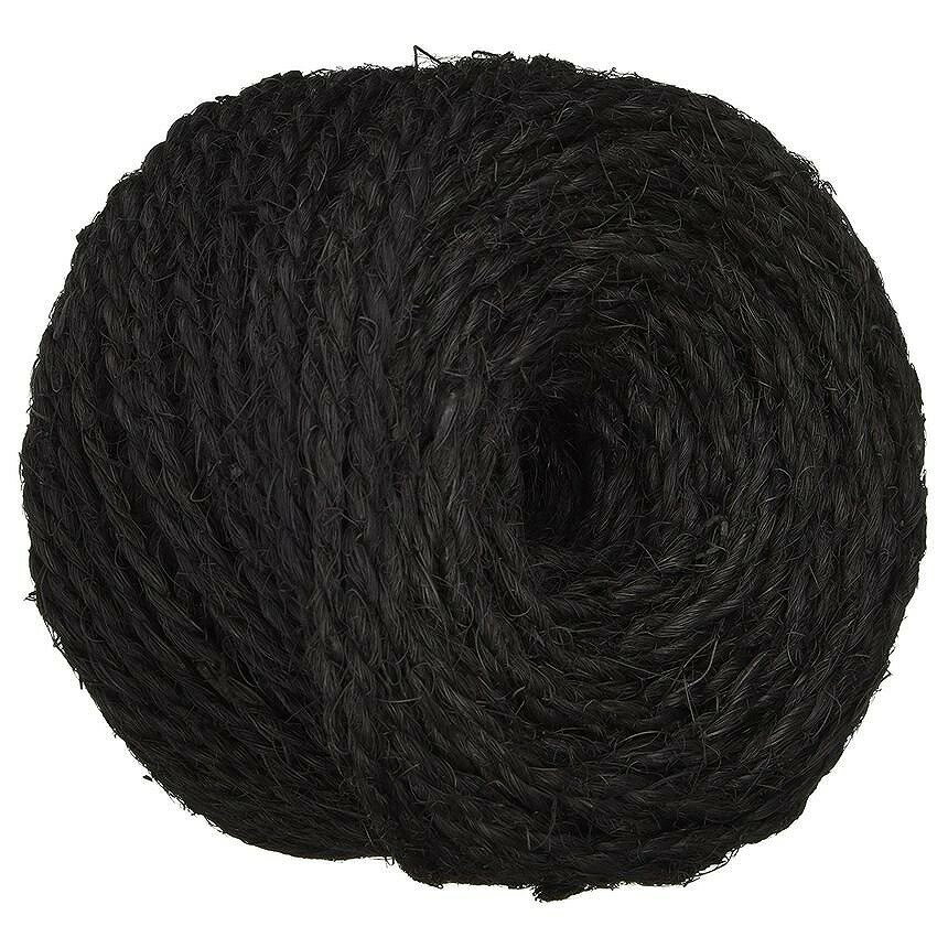 タカショー　棕梠縄エコランド　黒　3mm×50m