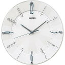 SEIKO CLOCK 電波掛時計 KX214W スタンダード 白 パール【取り寄せ品】