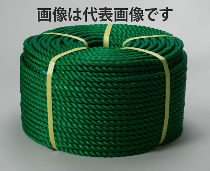 ポリエチレンロープ 太さ12mm × 長さ200m ■ さまざまな作業に活躍するロープ ポリエチレン製のロープです。園芸・農業・資材の固定など、日常の作業から屋外での用途まで、幅広く活用できます。 ■ こんな用途におすすめ ・ネットの取り付けや固定 ・シートや資材の固定補助 ・園芸や農作業での結束 ・各種作業でのロープ使用 ■ 商品仕様 商品名 ポリエチレンロープ 太さ 12mm 長さ 200m 材質 ポリエチレン ■ ご使用上の注意 ・使用前に、摩耗・ほつれ・損傷などがないか確認してください。 ・荷重がかかる用途では、使用条件に適したロープか確認してご使用ください。 ・人や重量物の吊り上げなど、安全性が求められる作業には、用途への適合が確認された製品をご使用ください。 ・保管時は、劣化や損傷を防げる環境で保管してください。　