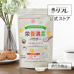  サプリメント 栄養満菜パウダー（約1か月分） 栄養機能食品 イヌリン コラーゲンペプチド N-アセチルグルコサミン ヒアルロン酸 ビタミン 葉酸 リフレ