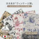 vintage style Vintage Scenery プリペラ生地 約110cm幅×10cm単位計り売り 布 綿100% プリント ナチュラル 服地 リラックスウェア 春夏 浴衣 甚平 モンペ 部屋着 リップル【数量5個から承ります】【メール便2.5mまで】