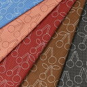 【在庫限り SALE】BLACK CAWAII Gingham Cherry フルーツ柄 オックス生地 約110cm幅×10cm単位計り売り | コットン プリント 手芸 手作り ハンドメイド【数量5個から承ります】【メール便2mまで】