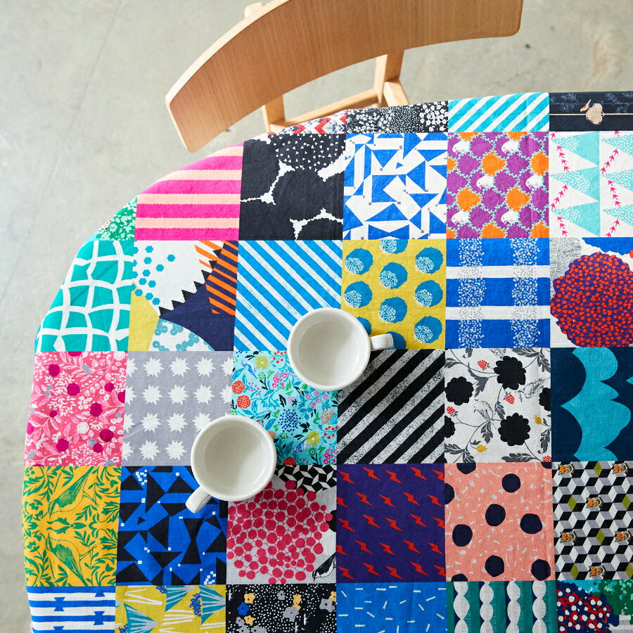 echino 20th Anniversary 綿麻キャンバス生地 エチノ 約110cm幅×10cm単位計り売り｜布 コットン プリント 手芸 手作り ハンドメイド リネンブレンド 古家悦子 20周年記念【数量5個から承ります】のサムネイル