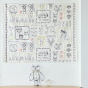 +HAyU fabric ハユ 動物柄 綿麻キャンバス生地 約110cm幅×10cm単位計り売り | ワイヤーアート 布 コットン パッチワーク風 リネン ベアー くま りんご バッグ 動物 植物 アート 服地 手芸 手作り ハンドメイド 日本製【数量5個から承ります】