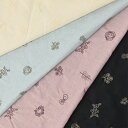 【在庫限り SALE】light embroidery リース柄 ローン刺繍生地 約110cm幅×10cm単位計り売り【メーカー在庫限り】布 コットン プリント 花柄 小花 北欧 ステッチ【数量5個から承ります】【メール便3.5mまで】廃番 特価