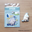 MOOMIN 手芸キット ふわふわ羊毛ブローチ ムーミン ブローチピン付き羊毛フェルトキット 背景カード付｜ ハンドクラフト 手作り レシピ 材料セット ブローチキット 雑貨 グッズ 北欧 絵本 コミックキャラクター