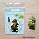MOOMIN 手芸キット ふわふわ羊毛ブローチ スナフキン ブローチピン付き羊毛フェルトキット 背景カード付| ハンドクラフト 手作り レシピ 材料セット ブローチキット 雑貨 グッズ 北欧 絵本 コミックキャラクター