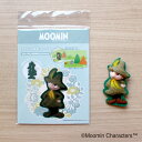 MOOMIN 手芸キット ふわふわ羊毛ブローチ スナフキン ブローチピン付き羊毛フェルトキット 背景カード付｜ ハンドクラフト 手作り レシピ 材料セット ブローチキット 雑貨 グッズ 北欧 絵本 コミックキャラクター