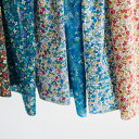 Flownny Retro collection little garden ローン生地 約110cm幅×10cm単位計り売り| 布 コットン プリント ナチュラル 花柄 服地 ボタニカル フラウニー レトロコレクション 大人かわいい 小花 総柄 【数量5個から承ります】【メール便5mまで】