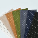 水玉(ドット)柄 ローン生地 約110cm幅×10cm単位計り売り|布 コットン100% プリント 3mm ドット ピンドット ナチュラル 服地 布地 ハンドメイド 手作り|【数量5個から承ります】【メール便5mまで】