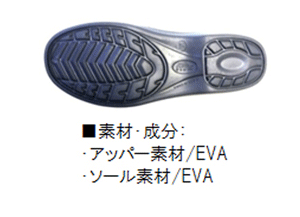 婦人用 ショートタイプ 超軽量ブーツ フットウェア かるかる EVA HM-9044 ネイビーM 23.5~24cm 阪神素地 [長靴 作業 シューズ ゴム長]