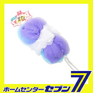 背中も洗えるシャボンボール ミックスBL ブルー （B873B） マーナ MARNA marna [バススポンジ ボディスポンジ 日用品 洗面 バス用品 ボディウォッシュ用品] hc7-12088344 ホームセンターセブン サンプル画像2