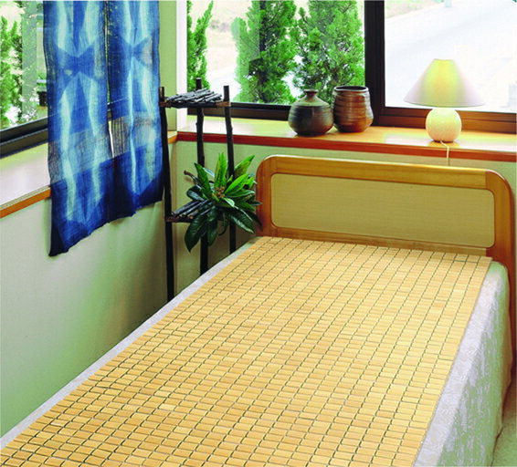 竹ひんやりシーツ シングルサイズ ナチュラル 約90x180cm 大島屋 [敷きパッド 蒸れない 冷涼 竹 竹シーツ]