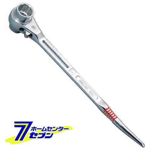 Socket Wrench - 総ミガキ両口ラチェット SRB1719RH スーパーツール [作業工具 建設工具 シノ付ラチェット]