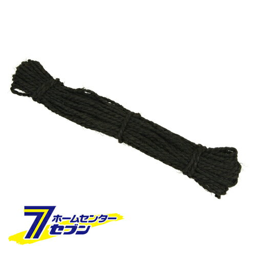 ヘッダー付棕梠カタ縄 6黒 3MMX20M タカショー [園芸用品 農業資材 シュロ縄]