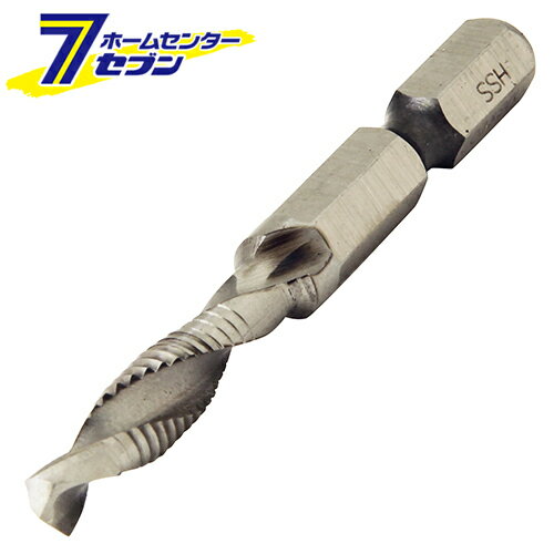 六角軸コンビタップドリル M6X1.0MM 藤原産業 [先端工具 鉄工アクセサリ タップ ダイス]